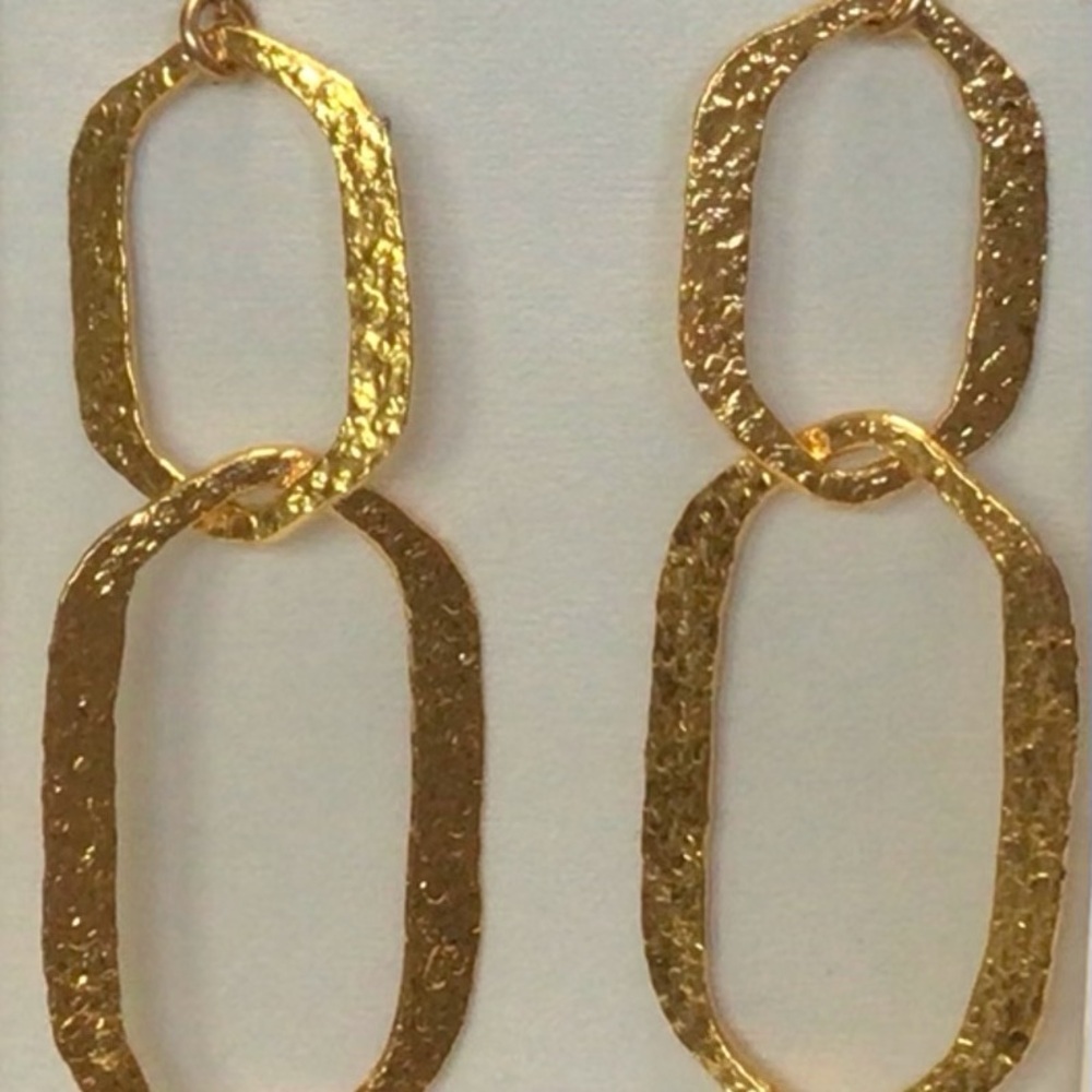 Devon Leigh Gold Plate  drop earrings NWT